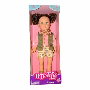 My Life As Avery Posable 18 Inch Doll Brunette Hair, Green Eyes New